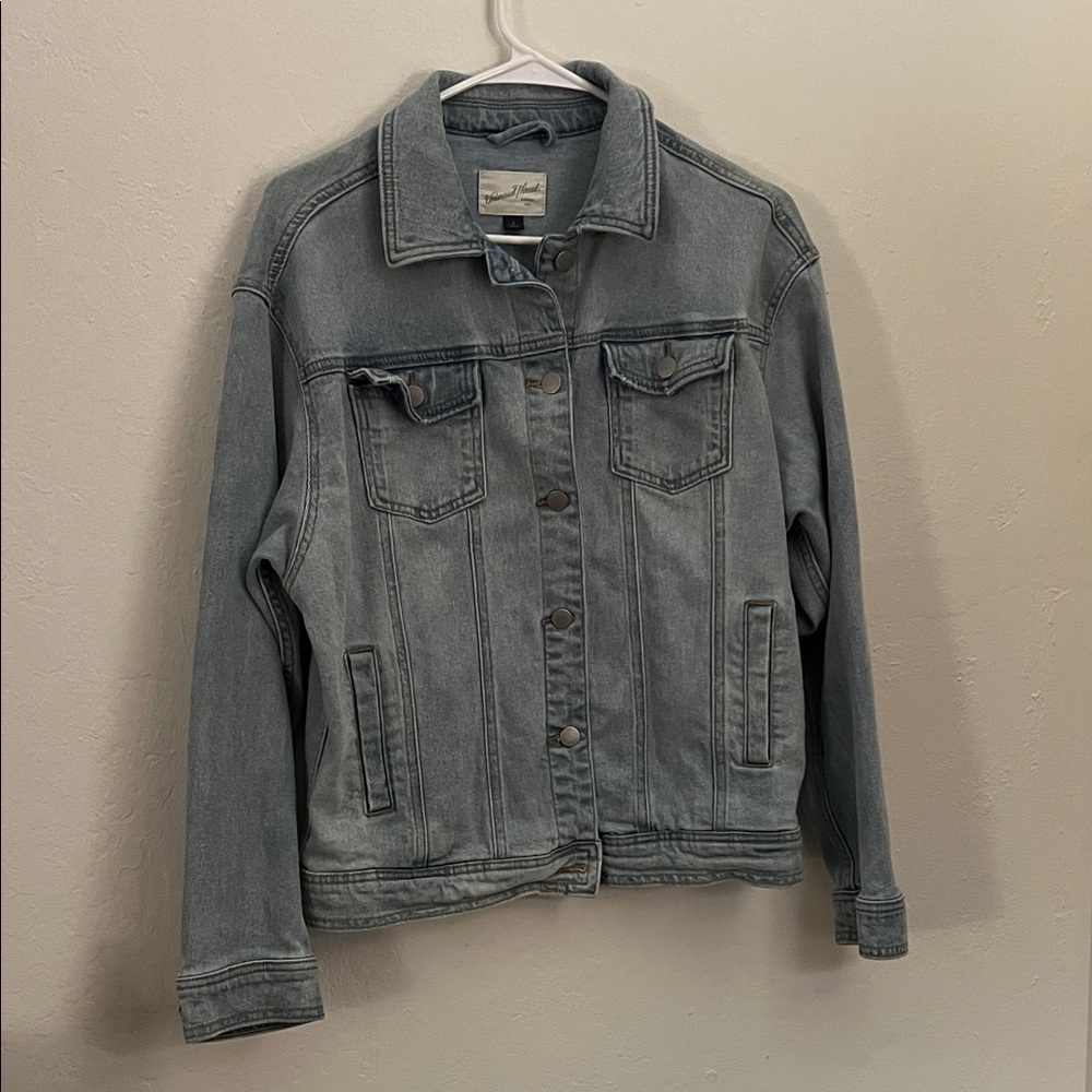 Universal Thread Oversized Light Wash Jean Jacket